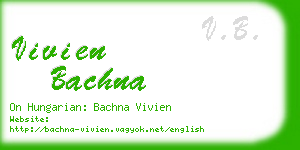 vivien bachna business card